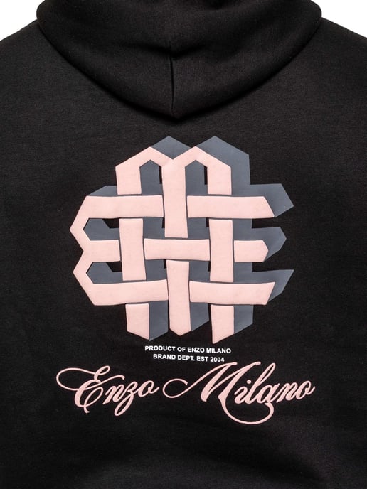 Enzo Milano | Mens Oversized Printed Hoodie - Image 3