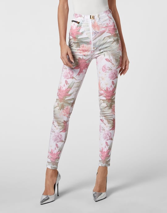 Jegging De Cintura Alta Flowers - Image 2