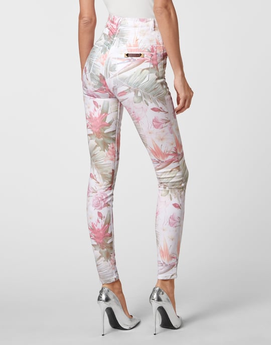 Jegging De Cintura Alta Flowers - Image 5