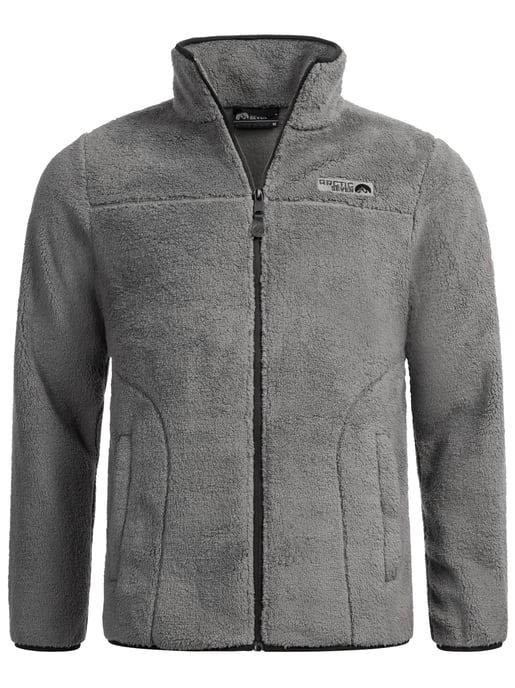 Arctic Seven Herren Sherpa Fleecejacke AS335 Dunkelgrau Größe XXXL - Gr. 3XL - Image 1