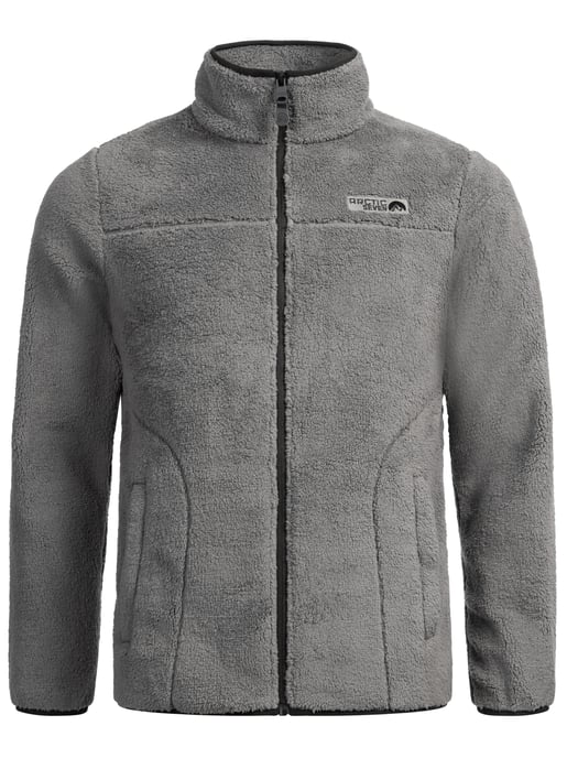 Arctic Seven Herren Sherpa Fleecejacke AS335 Dunkelgrau Größe XXXL - Gr. 3XL - Image 2