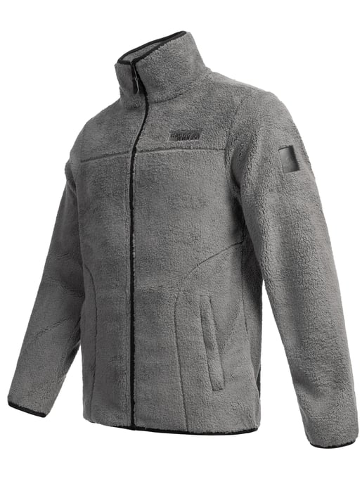 Arctic Seven Herren Sherpa Fleecejacke AS335 Dunkelgrau Größe XXXL - Gr. 3XL - Image 3