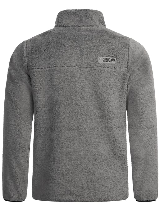Arctic Seven Herren Sherpa Fleecejacke AS335 Dunkelgrau Größe XXXL - Gr. 3XL - Image 4