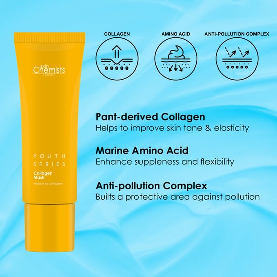 skinChemists Serie Juventud Máscara de Colágeno al 1% 50ml x 2 Paquete Dúo - Image 4