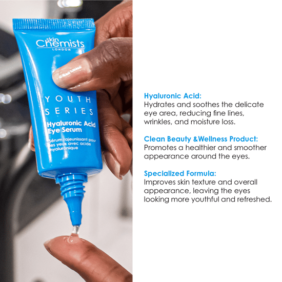 skinChemists Serie Juventud Suero para los Ojos 1.5% Ácido Hialurónico 15ml x 2 Paquete Dúo - Image 4