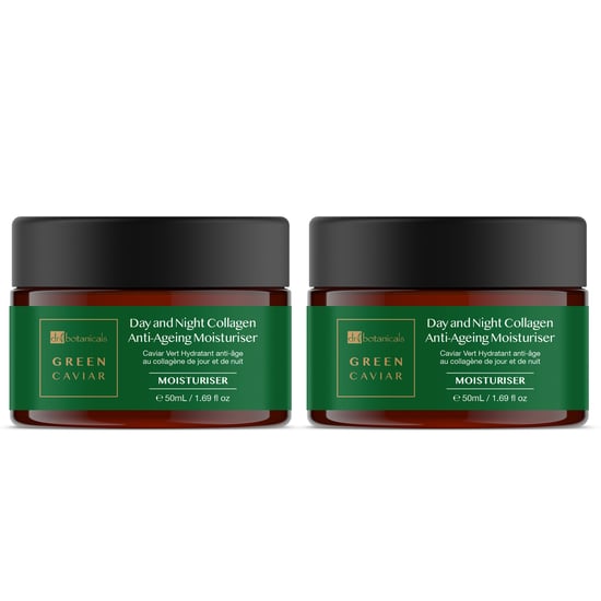 Dr Botanicals Crema Hidratante Antienvejecimiento de Colágeno con Caviar Verde Día y Noche 50ml x 2 Paquete Dúo - Image 1