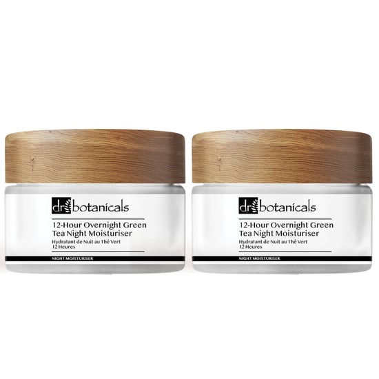 Dr Botanicals Crema Hidratante Nocturna de Té Verde 12 Horas 50ml x 2 Paquete Dúo - Image 1