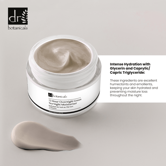 Dr Botanicals Crema Hidratante Nocturna de Té Verde 12 Horas 50ml x 2 Paquete Dúo - Image 4