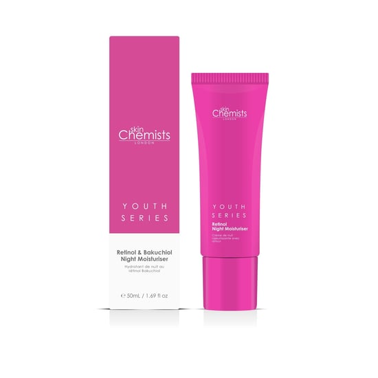 skinChemists Serie Juventud Hidratante Nocturno con Retinol y Bakuchiol 50ml x 2 Paquete Dúo - Image 3
