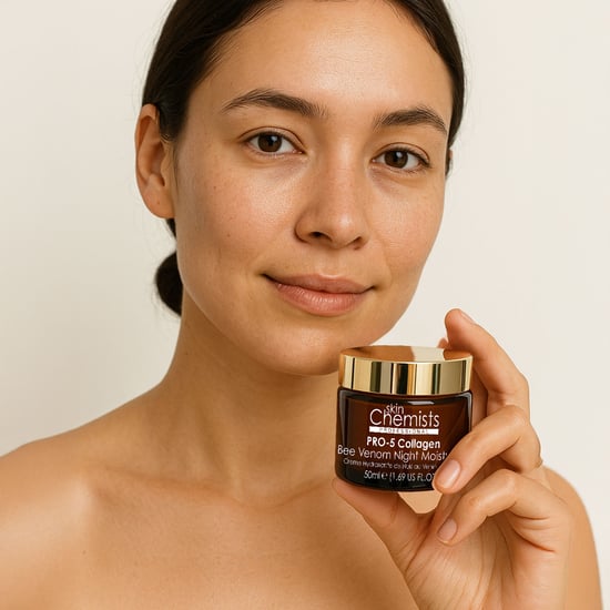 skinChemists Pro-5 Colágeno Veneno de Abeja Crema Hidratante Nocturna 50ml x 2 Paquete Dúo - Image 5