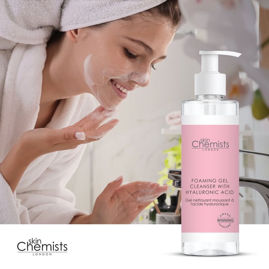 skinChemists Gel Limpiador Espumoso con Ácido Hialurónico 200ml x 2 Paquete Dúo - Image 5