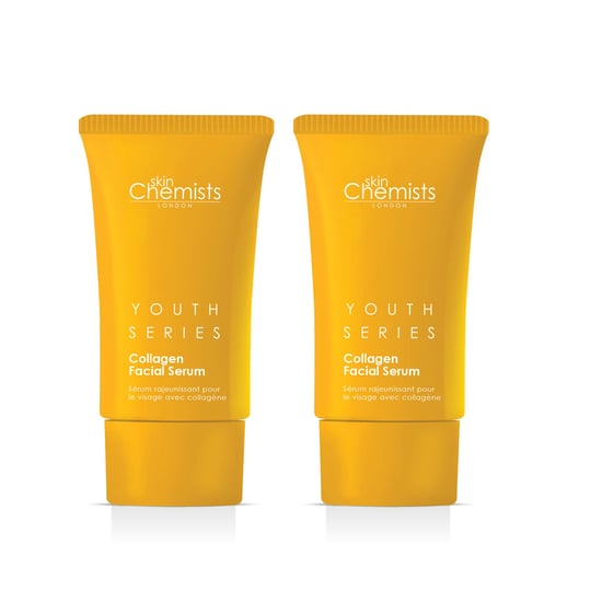 skinChemists Serie Juventud Suero Facial 2% Colágeno 30ml x 2 Paquete Dúo - Image 1