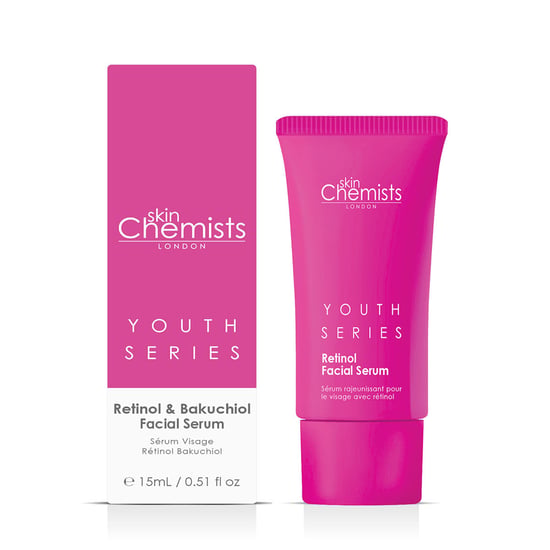 skinChemists Serie Juvenil Suero Facial de Retinol y Bakuchiol 30ml x 2 Paquete Dúo - Image 3