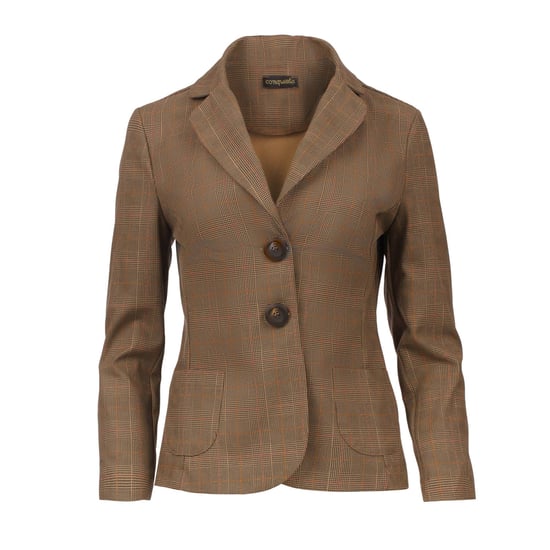 Blazer entallada de cuadros 100% algodón - Image 2