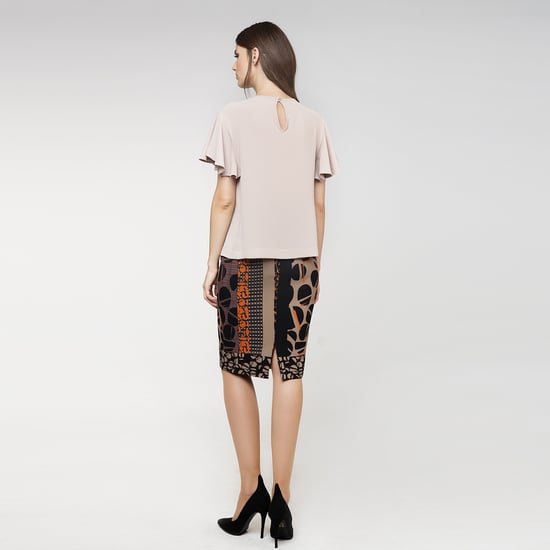 Falda lápiz estampada de Conquista - Image 4