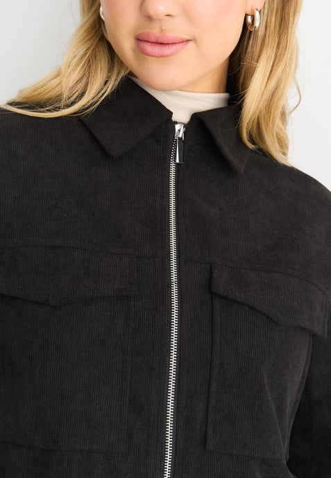 Chaqueta con cremallera y cordón - Image 2