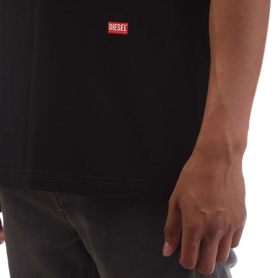 Diesel camiseta negra con logo en bloque Graffiti - Image 2
