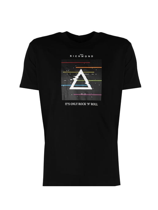 John Richmond T-Shirt del hombre negro - Image 2