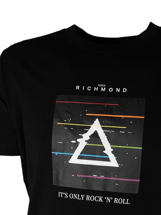John Richmond T-Shirt del hombre negro - Image 3