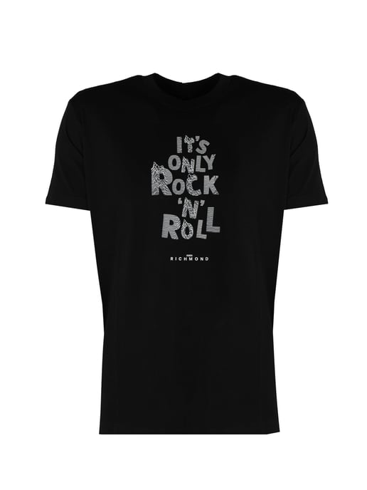 John Richmond T-Shirt del hombre negro - Image 1
