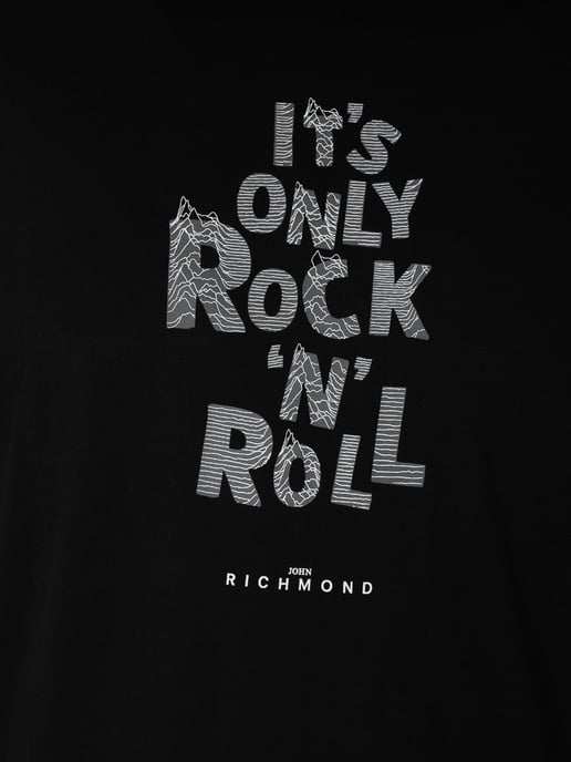John Richmond T-Shirt del hombre negro - Image 4