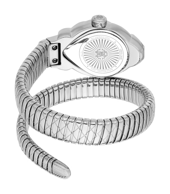 Reloj de Acero Inoxidable Serpiente Plateada - Image 2