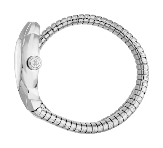 Reloj de Acero Inoxidable Serpiente Plateada - Image 3