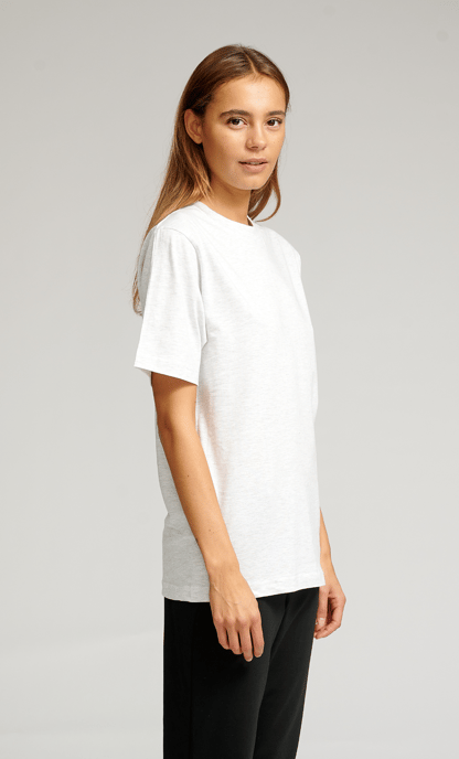 Camiseta oversize - Gris claro melange - Image 2