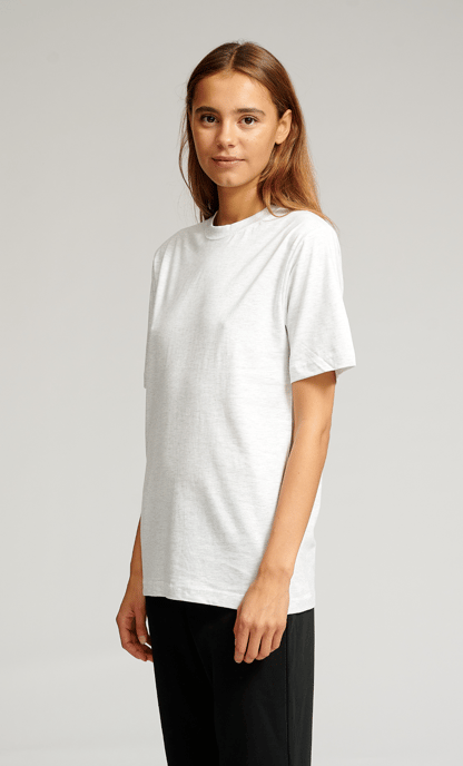 Camiseta oversize - Gris claro melange - Image 3