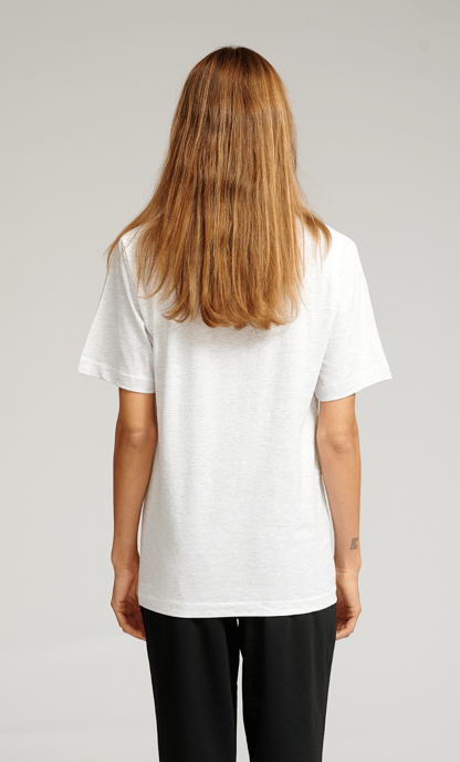Camiseta oversize - Gris claro melange - Image 4