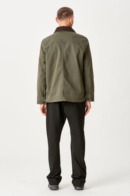 Chaqueta de sarga - Oliva oscuro - Image 5