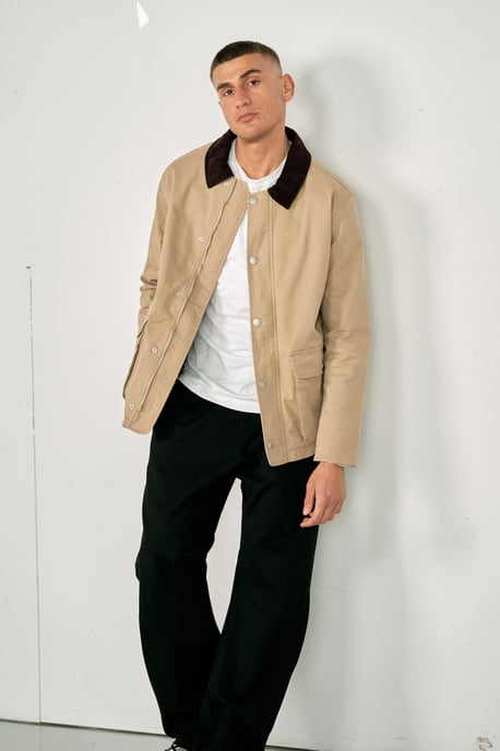 Chaqueta de sarga - Arena oscura - Image 2