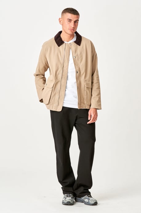 Chaqueta de sarga - Arena oscura - Image 5