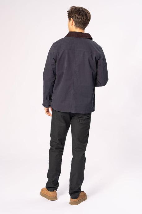 Chaqueta de sarga - Azul marino - Image 3