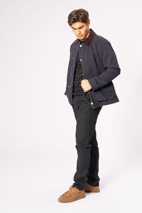 Chaqueta de sarga - Azul marino - Image 5