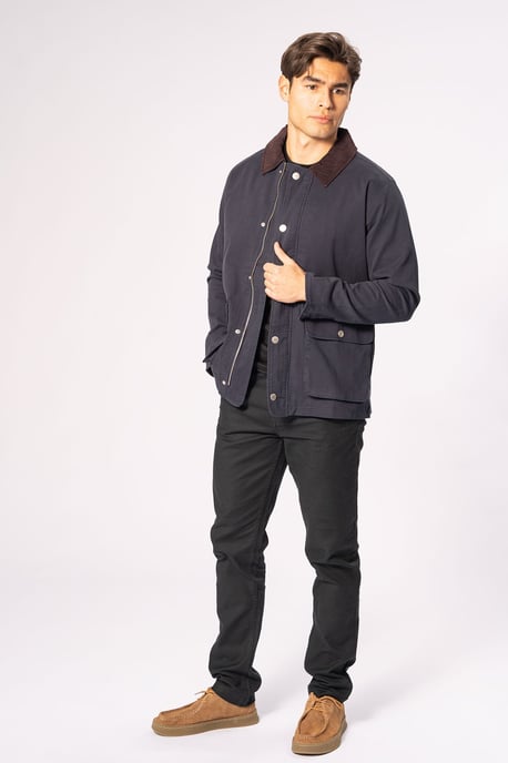 Chaqueta de sarga - Azul marino - Image 6