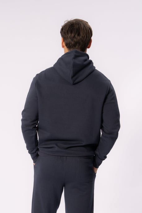 Sudadera con capucha esencial - Azul marino - Image 2