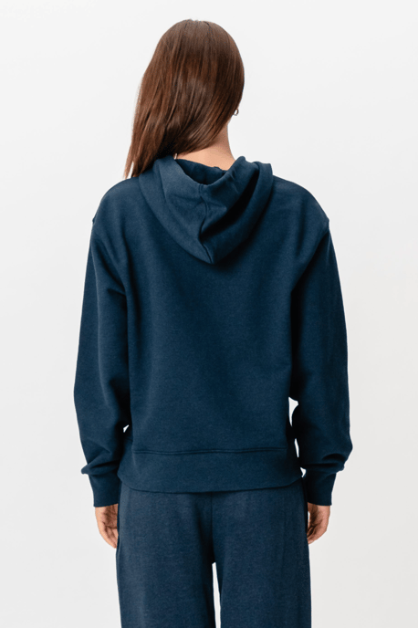 Sudadera con capucha pesada - Azul marino jaspeado - Image 6