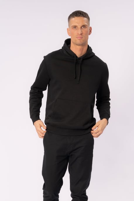 Sudadera con capucha esencial - Negro - Image 2