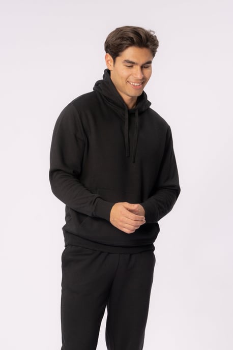 Sudadera con capucha esencial - Negro - Image 3