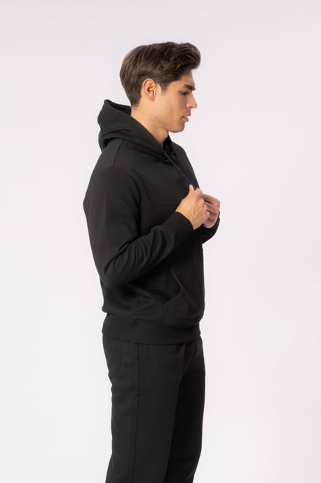 Sudadera con capucha esencial - Negro - Image 4