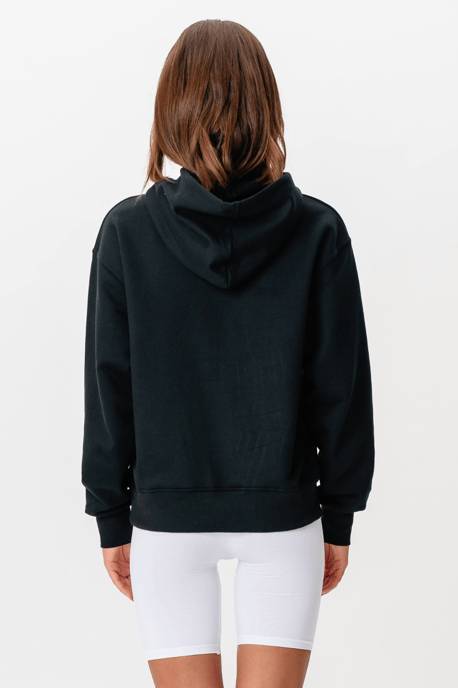 Sudadera con capucha pesada - Negro - Image 5