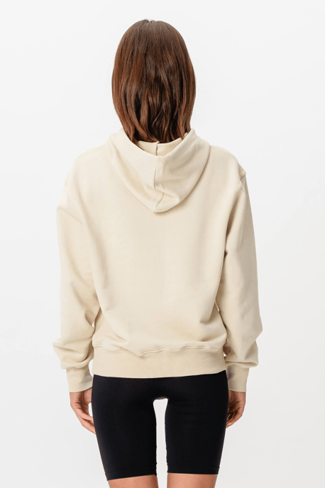 Sudadera con capucha pesada - Beige - Image 2