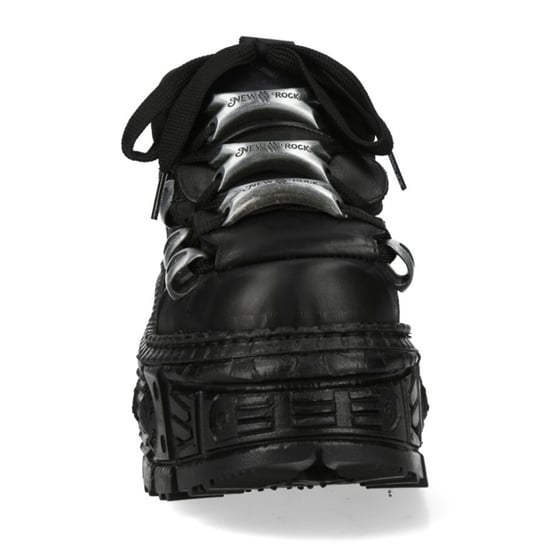 Botines góticos de cuero negro metalizado grueso New Rock M-OVERZ106B-C1 - Image 5