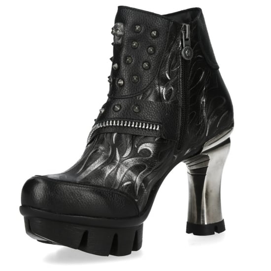 Botines de piel estilo punk gótico con tacón NEOPUNK001-C19 de New Rock para mujer - Image 6