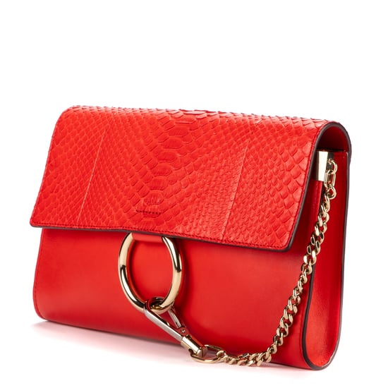 Chloe Faye Clutch en Rojo Piel de becerro - Image 2