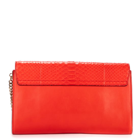 Chloe Faye Clutch en Rojo Piel de becerro - Image 4