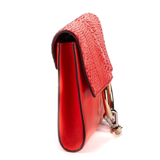 Chloe Faye Clutch en Rojo Piel de becerro - Image 5
