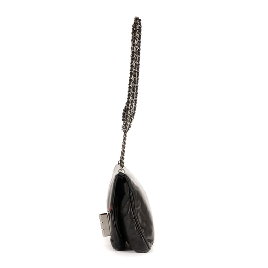 Chanel Giant Lock Reissue Mademoiselle Flap en Negro Piel de becerro - Image 3