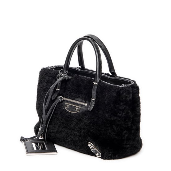Balenciaga Mini Papier A4 Tote en Negro Lienzo - Image 2